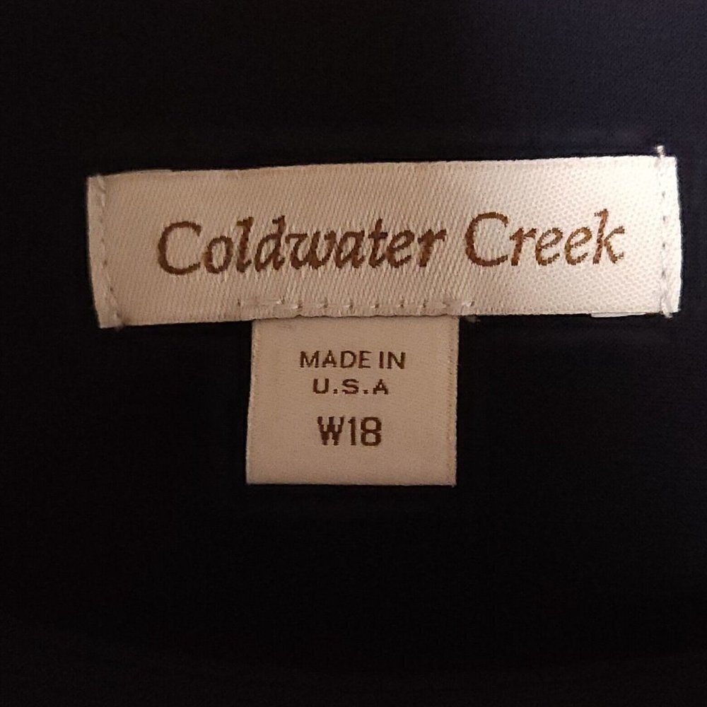 Coldwater Creek Navy Blue Stretchy Dress 18W - Picture 6 of 8